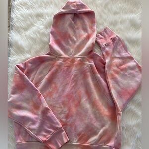 VS Pink Tie-Dye Crop Hoodie